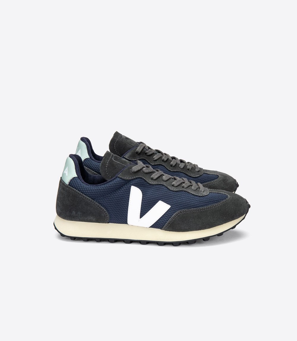 Veja Sneakers Mens - Rio Branco Alveomesh - Navy/White - 6497ZTYKE